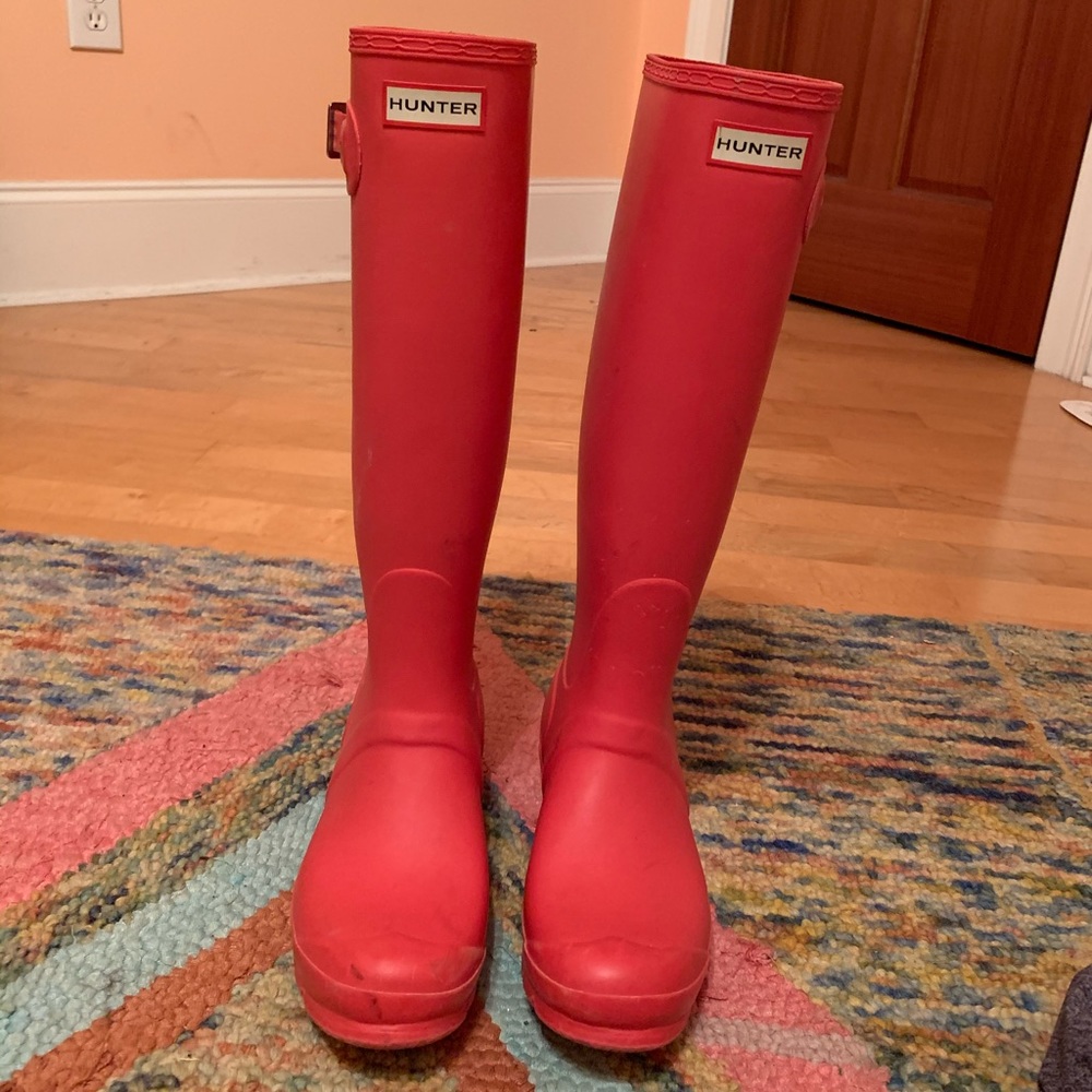 pink hunter boots